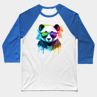 Cute Panda Wearing Sunglasses - Funny Panda Bear Gift Baseball T-Shirt